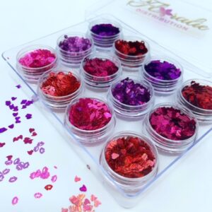 Coffret lèvre et cœur hologramme