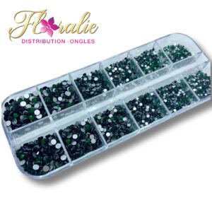 Lot de strass Émeraude (10)
