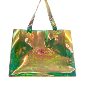 Sac floralie holographique gold