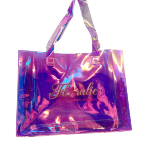 Sac floralie holographique mauve