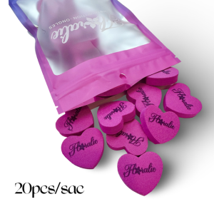 Mini bloc rose en forme de coeur