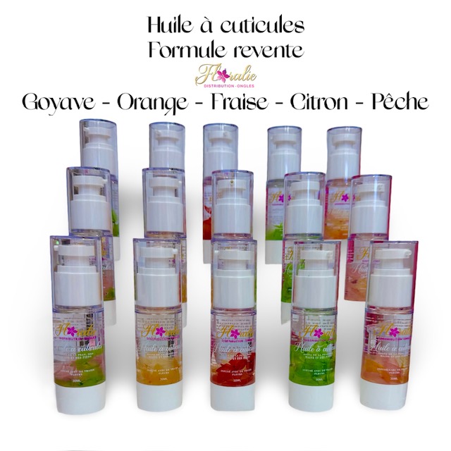 Huile à cuticules Floralie (Format revente) Collection fruité