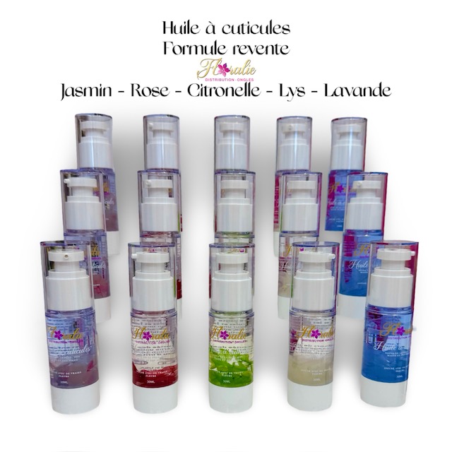 Huile à cuticules Floralie (Format revente) Collection Florale