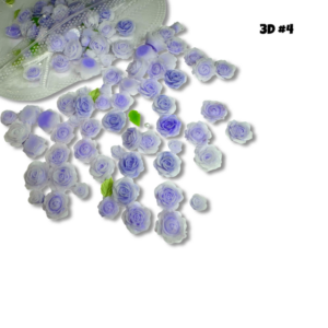 Fleur 3d nail art #4