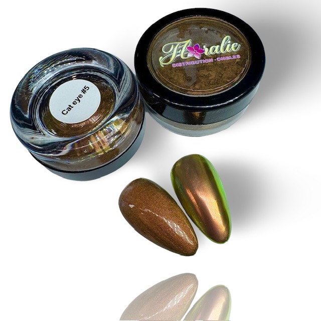 Poudre Chrome Cat Eye #5 – Effet Magnétique & Chromé