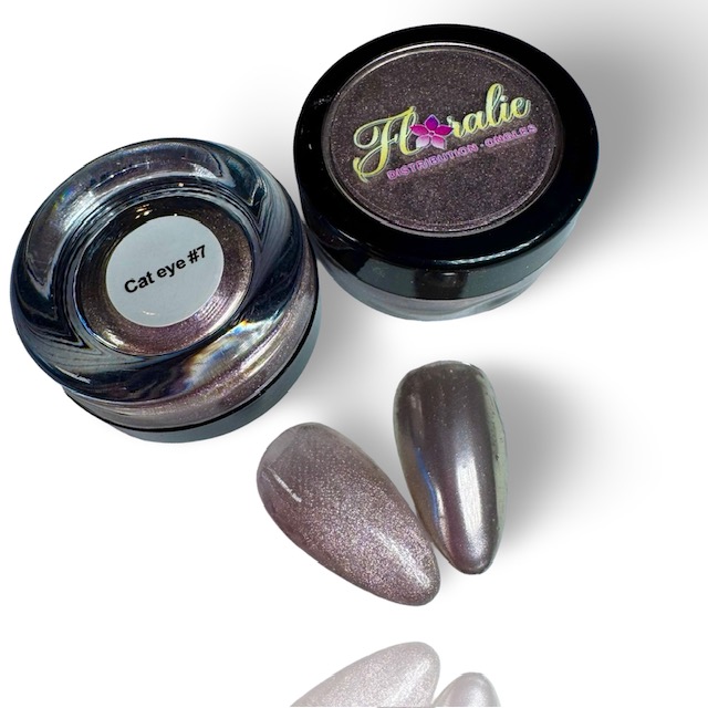 Poudre Chrome Cat Eye #7 – Effet Magnétique & Chromé