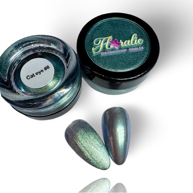 Poudre Chrome Cat Eye #8 – Effet Magnétique & Chromé