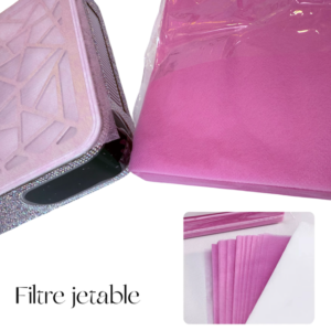 Filtres jetables pour collecteur de poussière – Paquet de 100 unités (Rose)