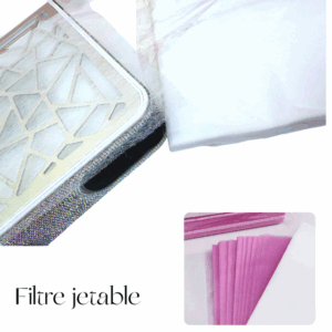 Filtres jetables pour collecteur de poussière – Paquet de 100 unités (Blanc)