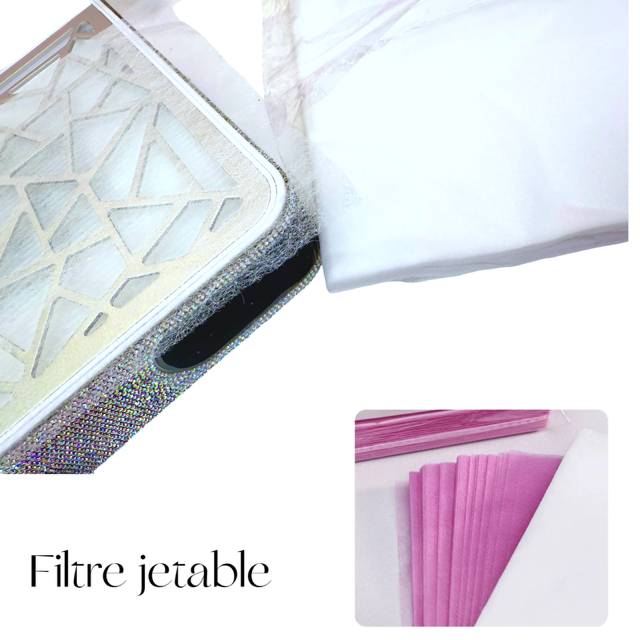 Filtres jetables pour collecteur de poussière – Paquet de 100 unités (Blanc)