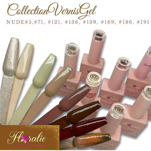 Collection Vernis Gel – Nudes & Bruns Doux