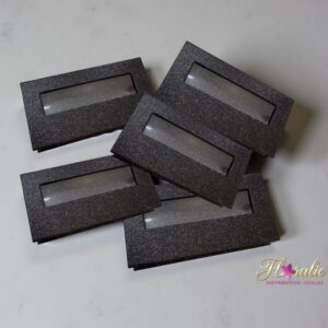 Boîte de présentation pour ongles prêt-à-porter (Lot de 5 noir)